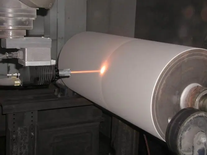 Photograph of supersonic spraying processing (1)