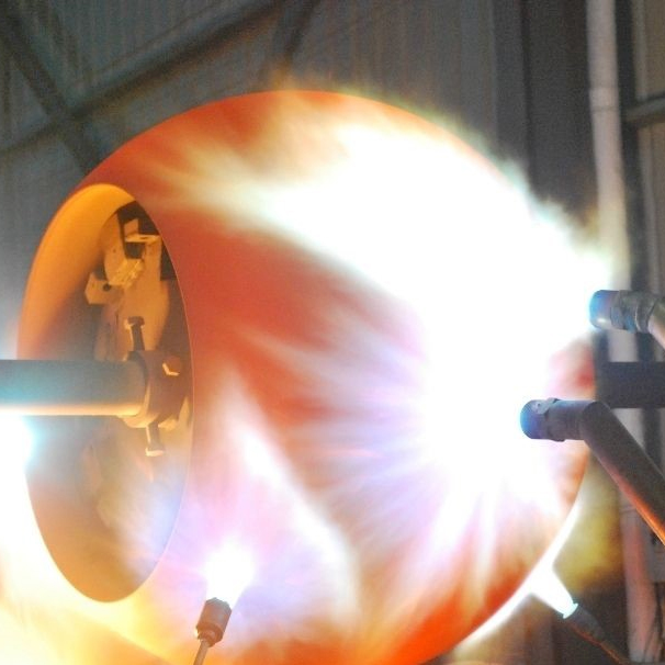 Spray welding treatment on the surface of the ball valve (1)